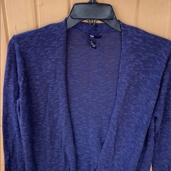 Gap Navy Blue Open Front Sweater Cardigan - Picture 2 of 7